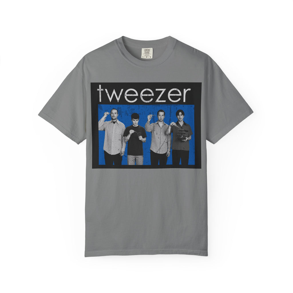 Funny Tweezer Shirt "Tweezer" Retro Music Parody Tee, 90s Alternative Graphic Shirt, Barber Gift, Esthetician Gift, Comfort Colors