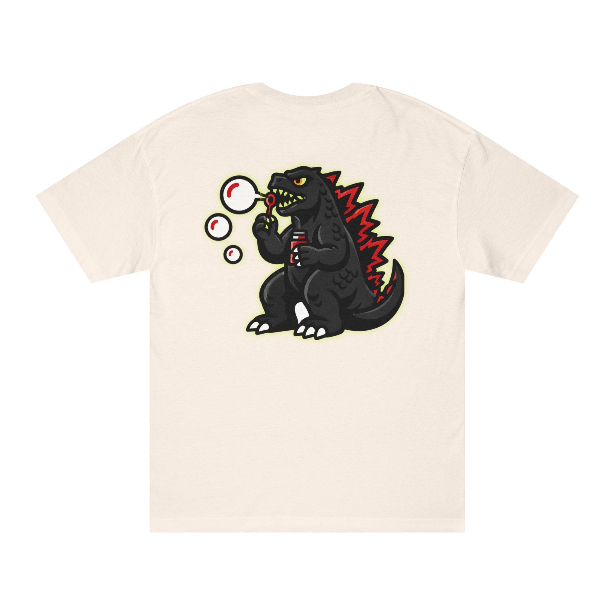 Cute Godzilla Bubble Shirt, Kaiju Pocket Tee, Funny Monster T-Shirt, Japanese Monster Graphic Tee, Anime Inspired Gift, Unisex Tee