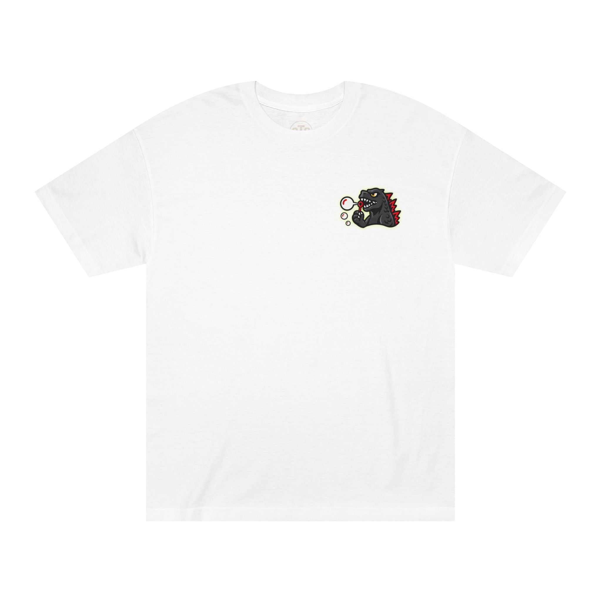 Cute Godzilla Bubble Shirt, Kaiju Pocket Tee, Funny Monster T-Shirt, Japanese Monster Graphic Tee, Anime Inspired Gift, Unisex Tee