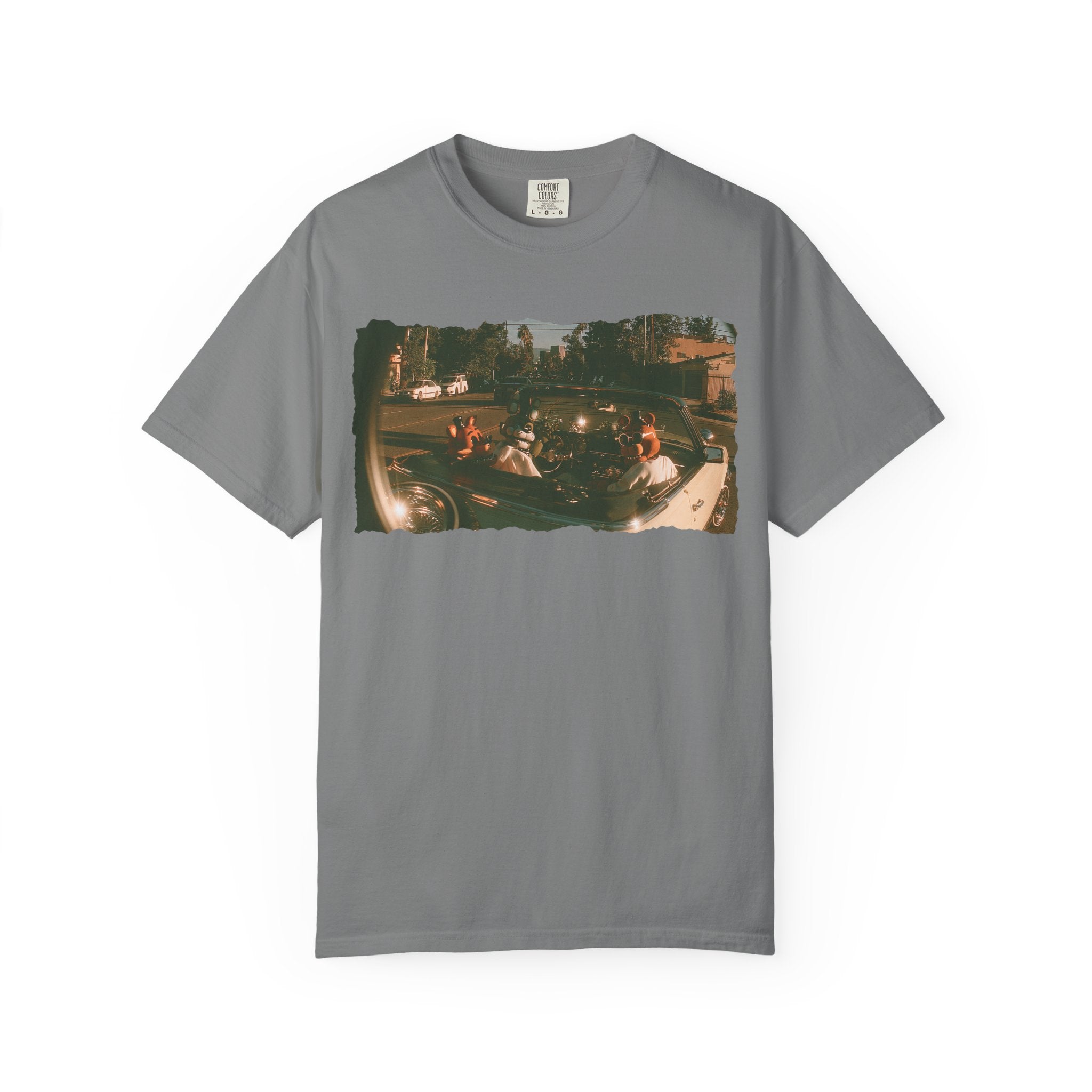 FNAF Cruising LA Shirt | Freddy Road Trip Tee | Retro Horror Game Shirt | Vintage Gamer Graphic Tee | Five Nights Fan Gift