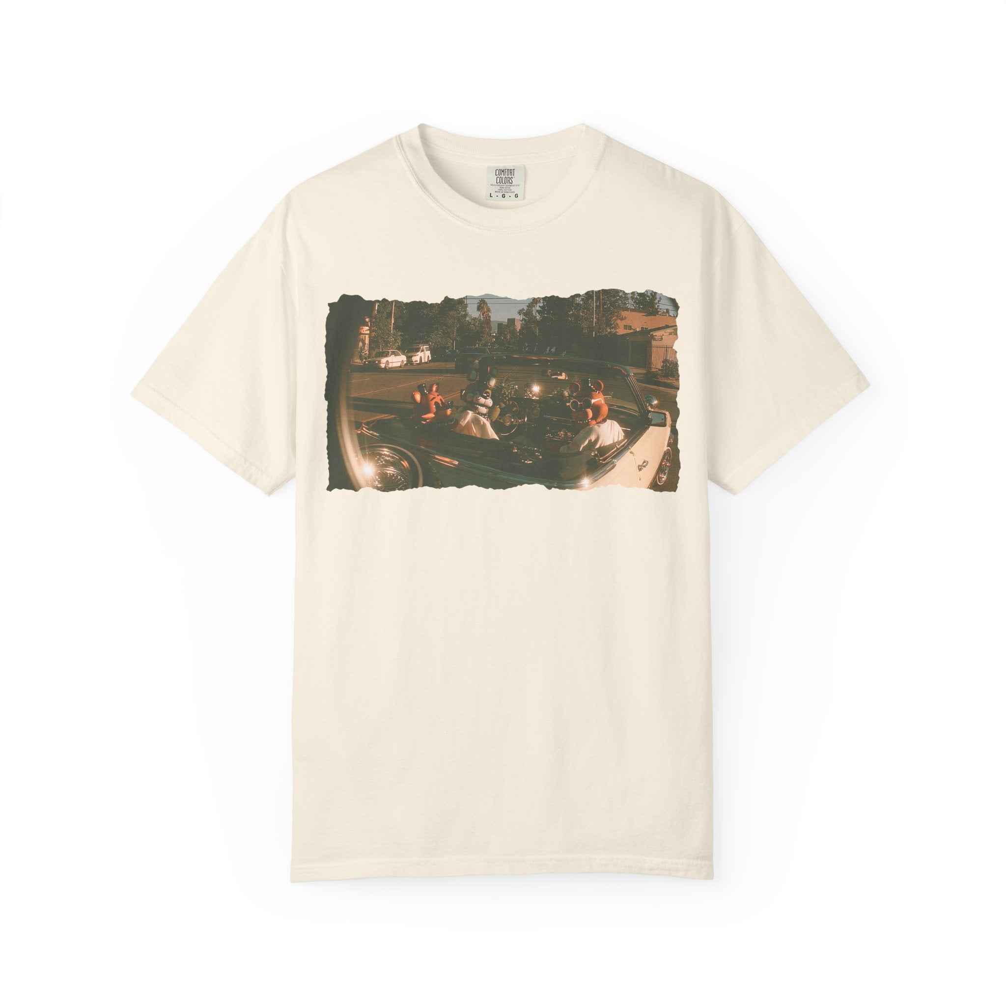 FNAF Cruising LA Shirt | Freddy Road Trip Tee | Retro Horror Game Shirt | Vintage Gamer Graphic Tee | Five Nights Fan Gift