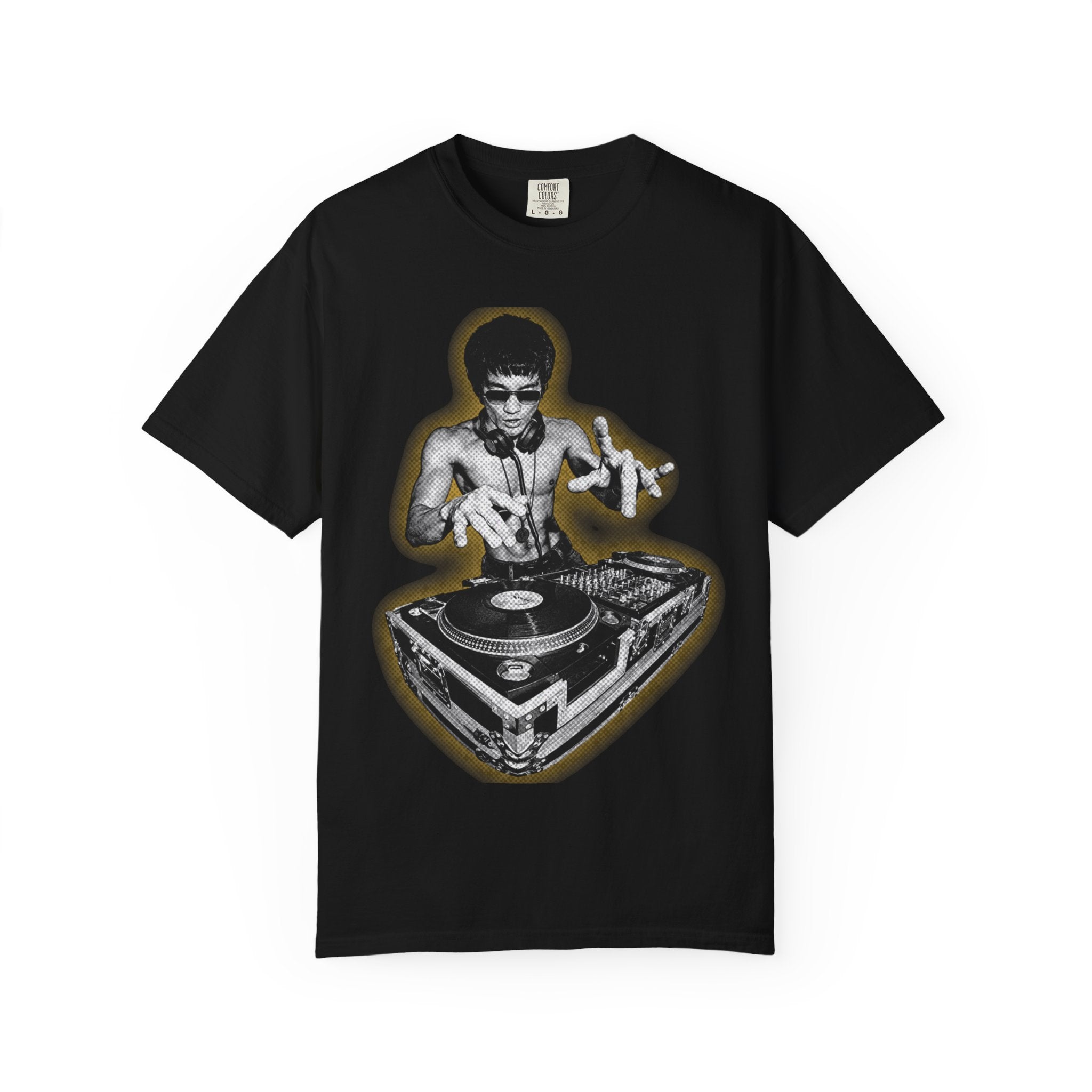 Hip Hop DJ Shirt, Turntable Graphic Tee, Vinyl Record T-Shirt, Music Producer Gift, Streetwear Graphic Tee, Comfort Colors