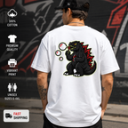 Cute Godzilla Bubble Shirt, Kaiju Pocket Tee, Funny Monster T-Shirt, Japanese Monster Graphic Tee, Anime Inspired Gift, Unisex Tee