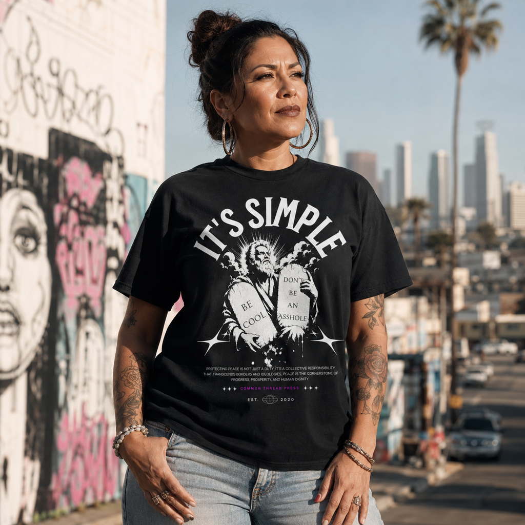 It's Simple. Be Cool. Don't Be an Asshole. | Premium Graphic T-Shirt