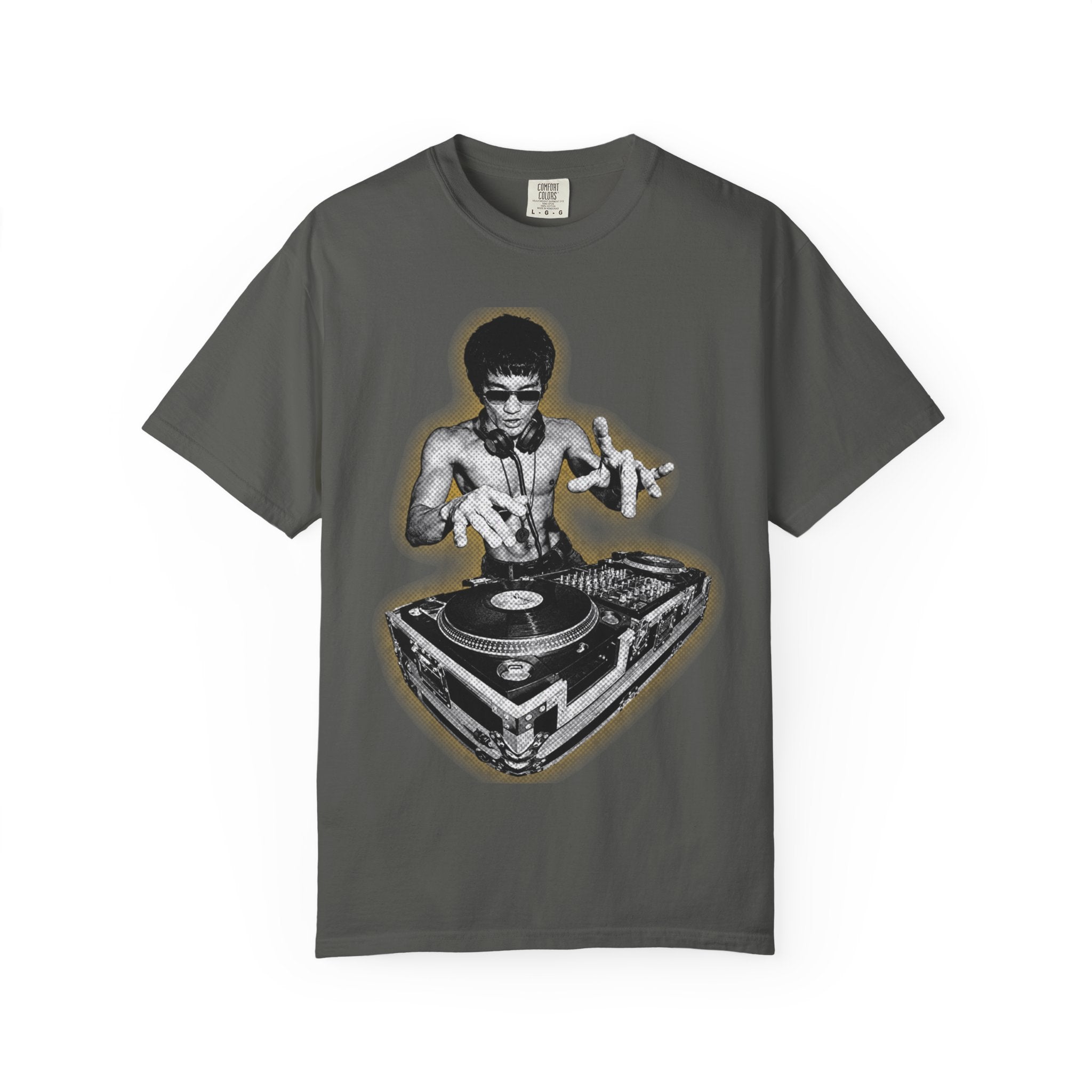 Hip Hop DJ Shirt, Turntable Graphic Tee, Vinyl Record T-Shirt, Music Producer Gift, Streetwear Graphic Tee, Comfort Colors