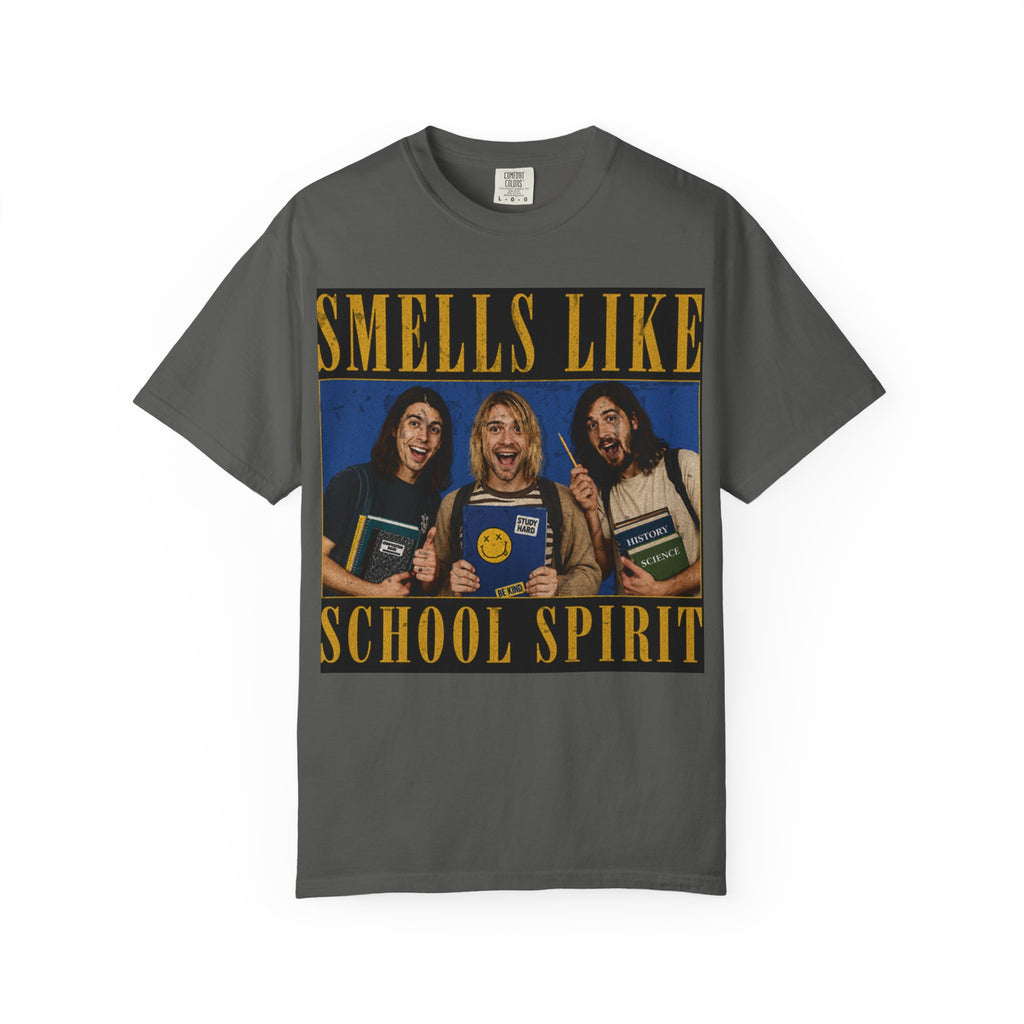 Back to School Shirt "Smells Like School Spirit" Funny 90s Grunge Tee, Retro Student Shirt, Teacher Gift, Vintage School Graphic Tee