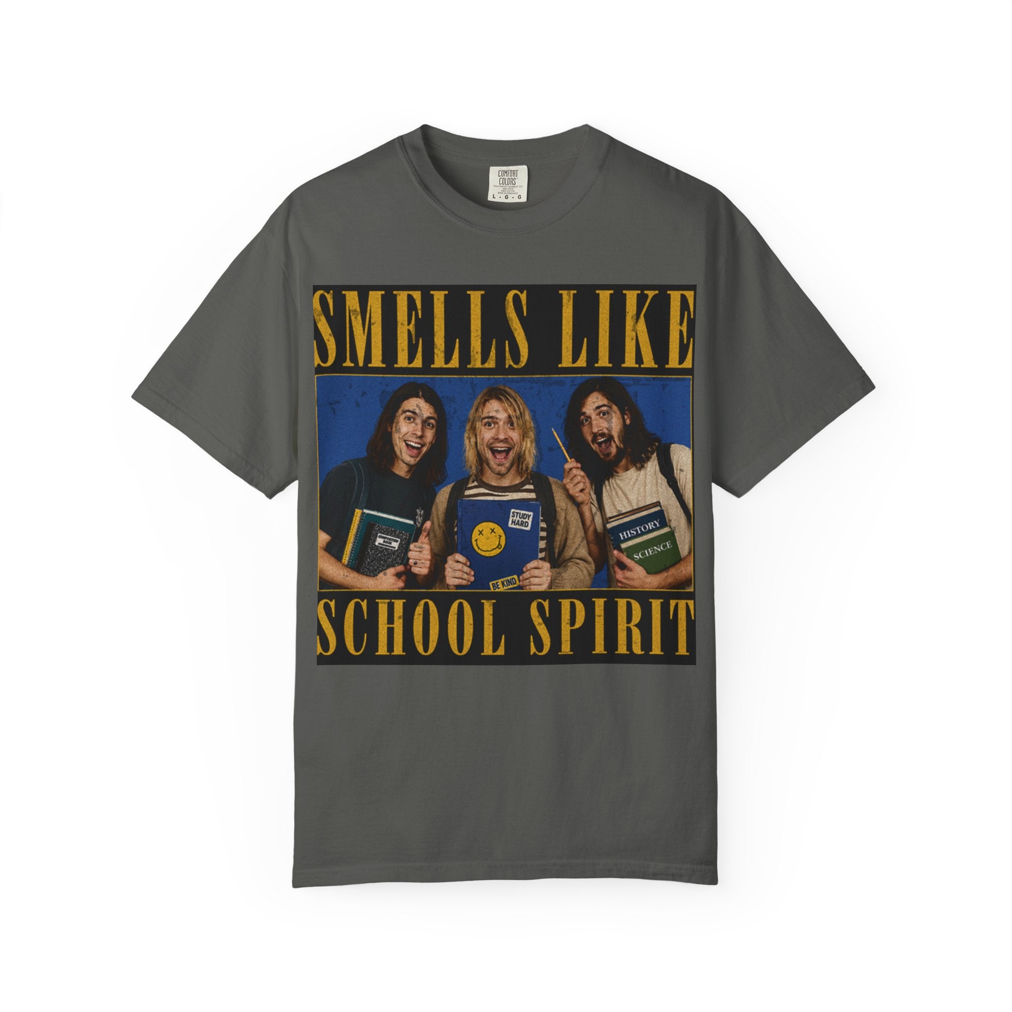 Back to School Shirt "Smells Like School Spirit" Funny 90s Grunge Tee, Retro Student Shirt, Teacher Gift, Vintage School Graphic Tee