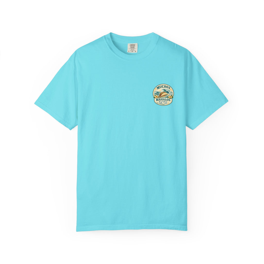 Mahaloes Surf Taco T-Shirt | "Muchos Mahalos" Hawaiian Surf & Tacos Graphic Tee