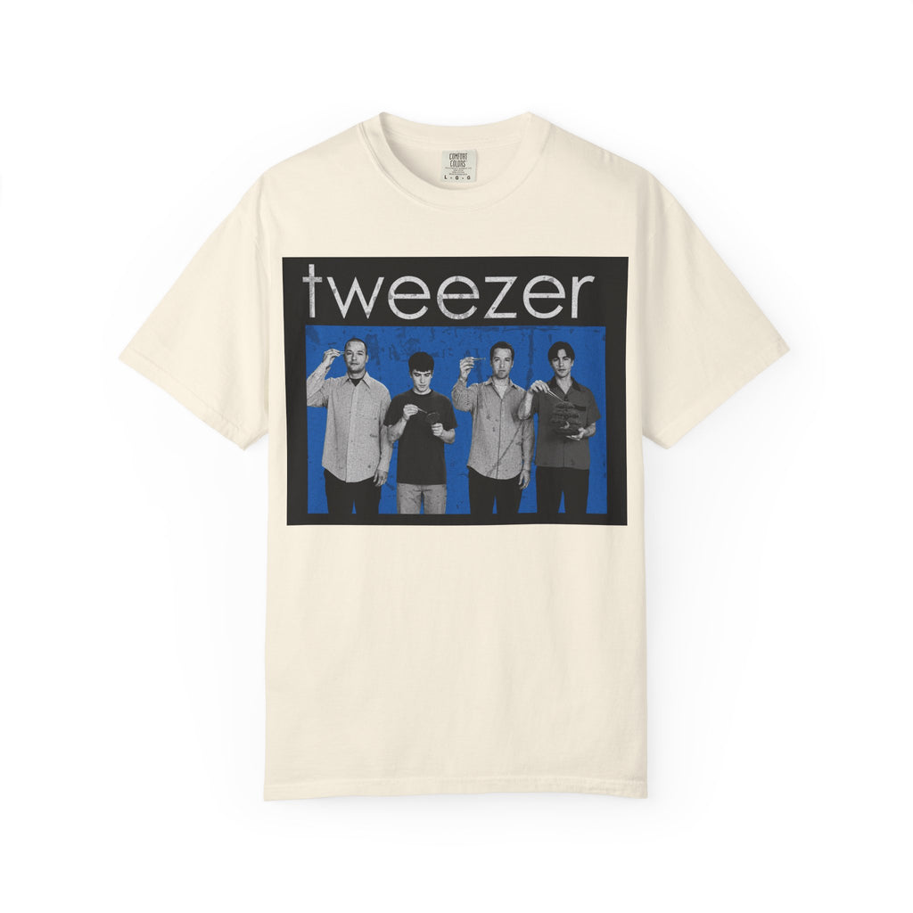 Funny Tweezer Shirt "Tweezer" Retro Music Parody Tee, 90s Alternative Graphic Shirt, Barber Gift, Esthetician Gift, Comfort Colors