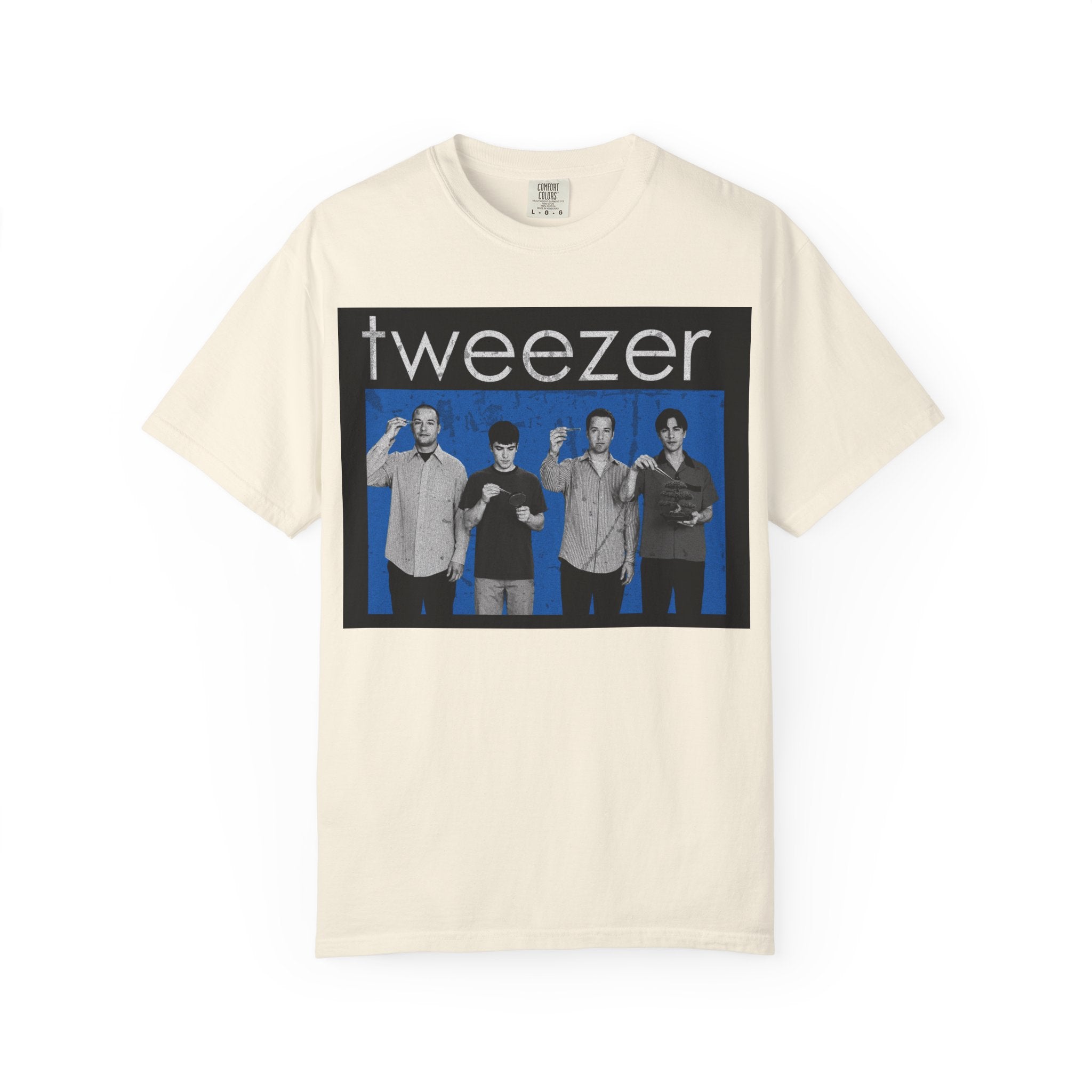 Funny Tweezer Shirt "Tweezer" Retro Music Parody Tee, 90s Alternative Graphic Shirt, Barber Gift, Esthetician Gift, Comfort Colors