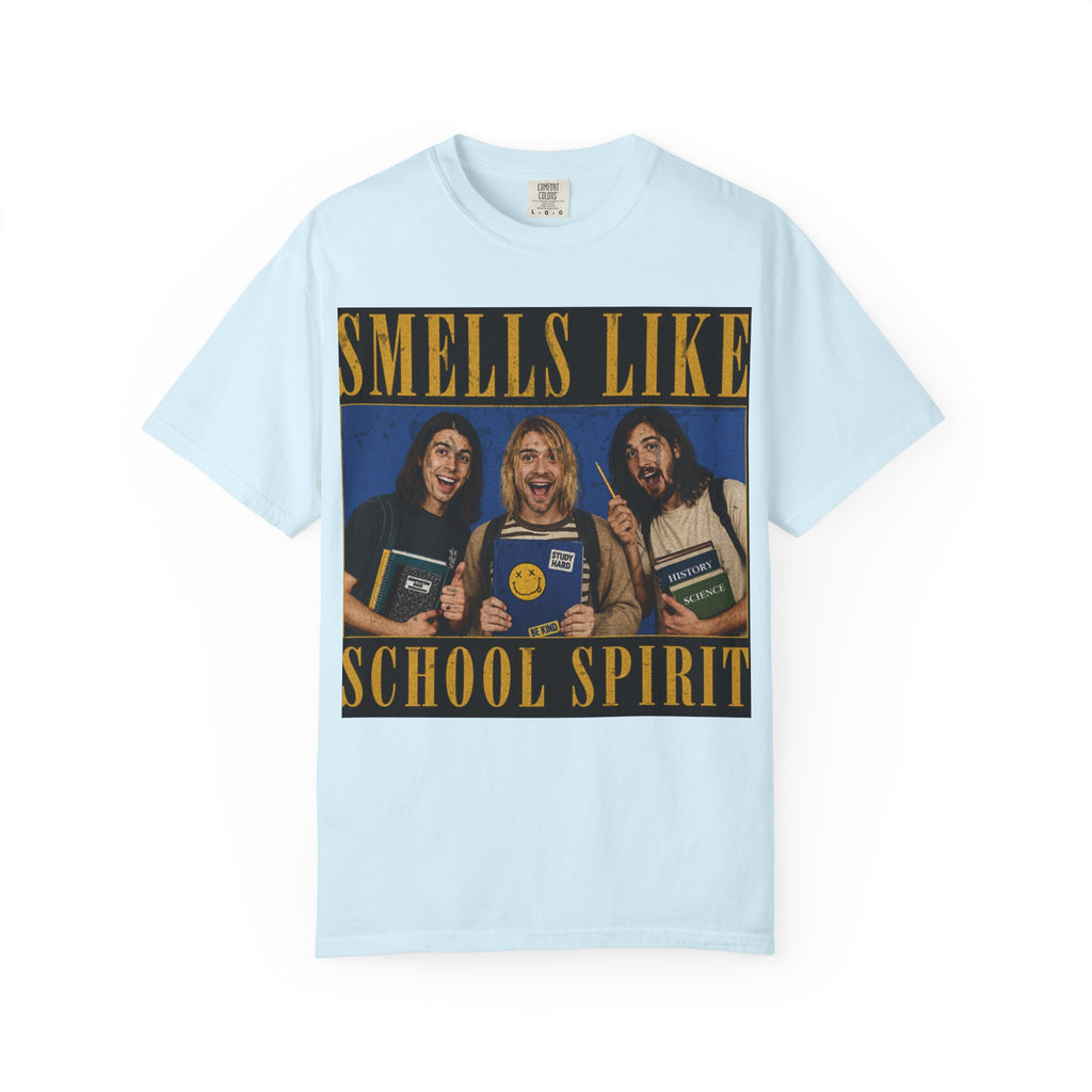 Back to School Shirt "Smells Like School Spirit" Funny 90s Grunge Tee, Retro Student Shirt, Teacher Gift, Vintage School Graphic Tee