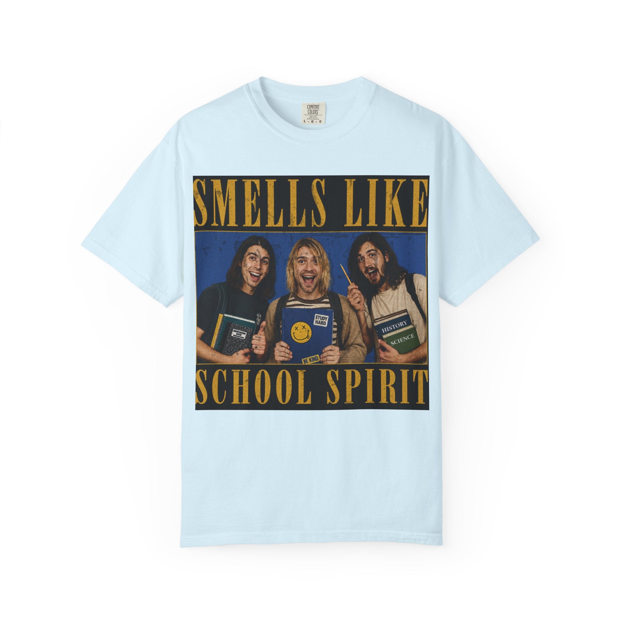 Back to School Shirt "Smells Like School Spirit" Funny 90s Grunge Tee, Retro Student Shirt, Teacher Gift, Vintage School Graphic Tee