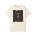 Button Eyes Creepy Doll Shirt, Gothic Girl Graphic Tee, Dark Academia Aesthetic, Horror Portrait T-Shirt, Alternative Fashion Tee