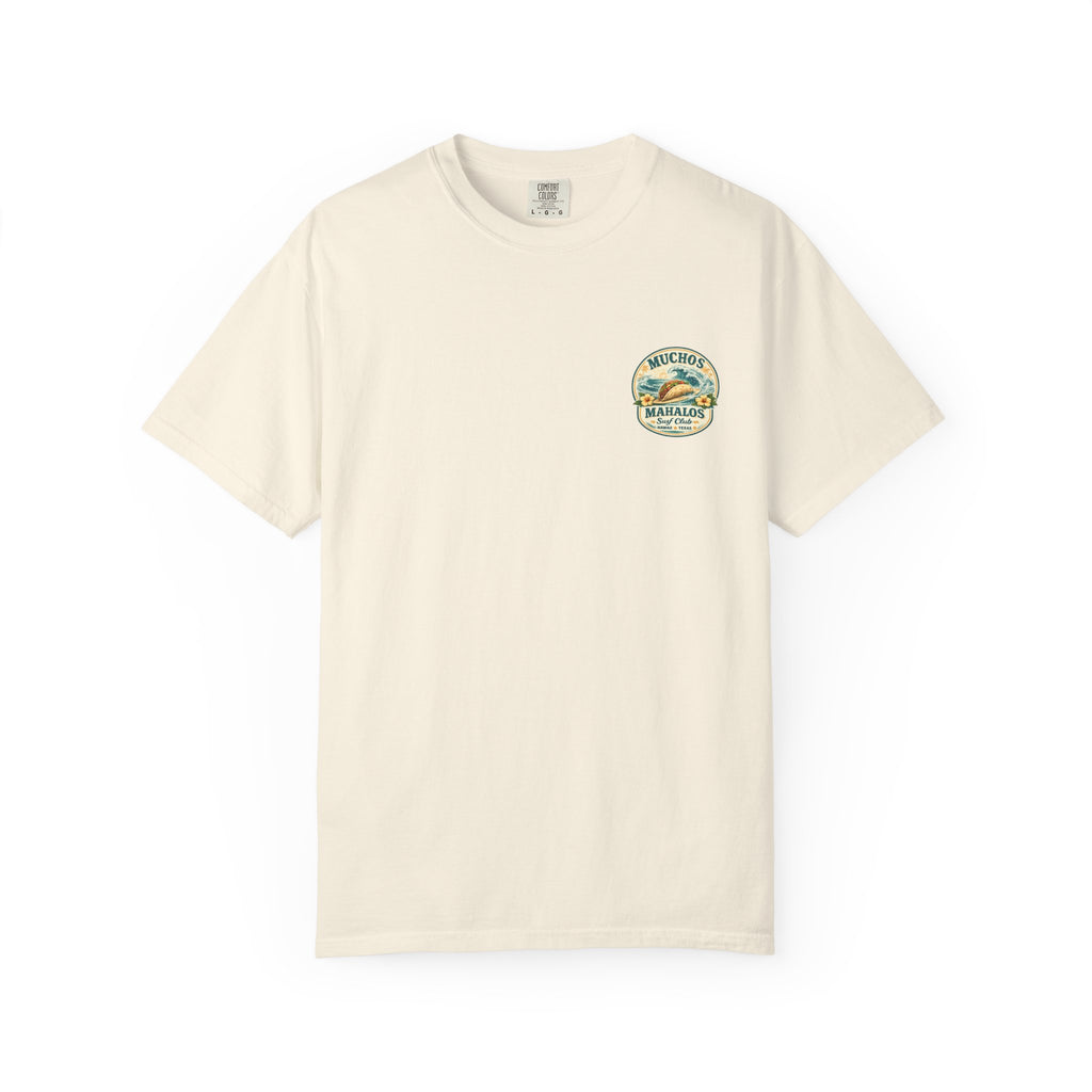 Mahaloes Surf Taco T-Shirt | "Muchos Mahalos" Hawaiian Surf & Tacos Graphic Tee