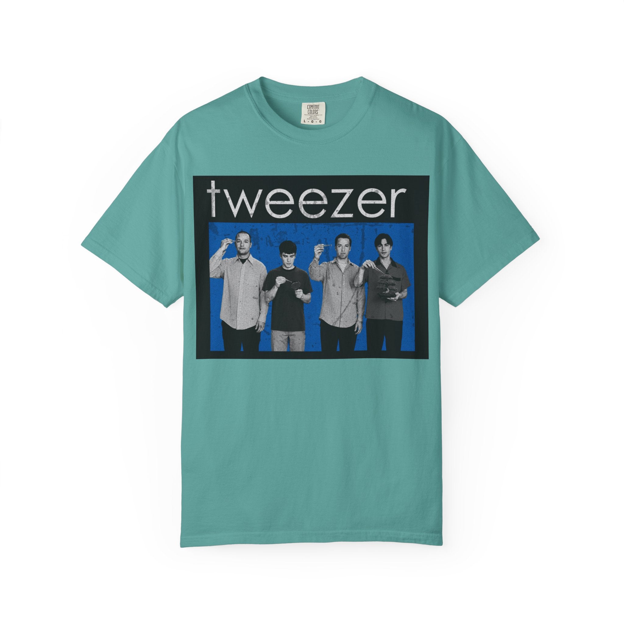 Funny Tweezer Shirt "Tweezer" Retro Music Parody Tee, 90s Alternative Graphic Shirt, Barber Gift, Esthetician Gift, Comfort Colors