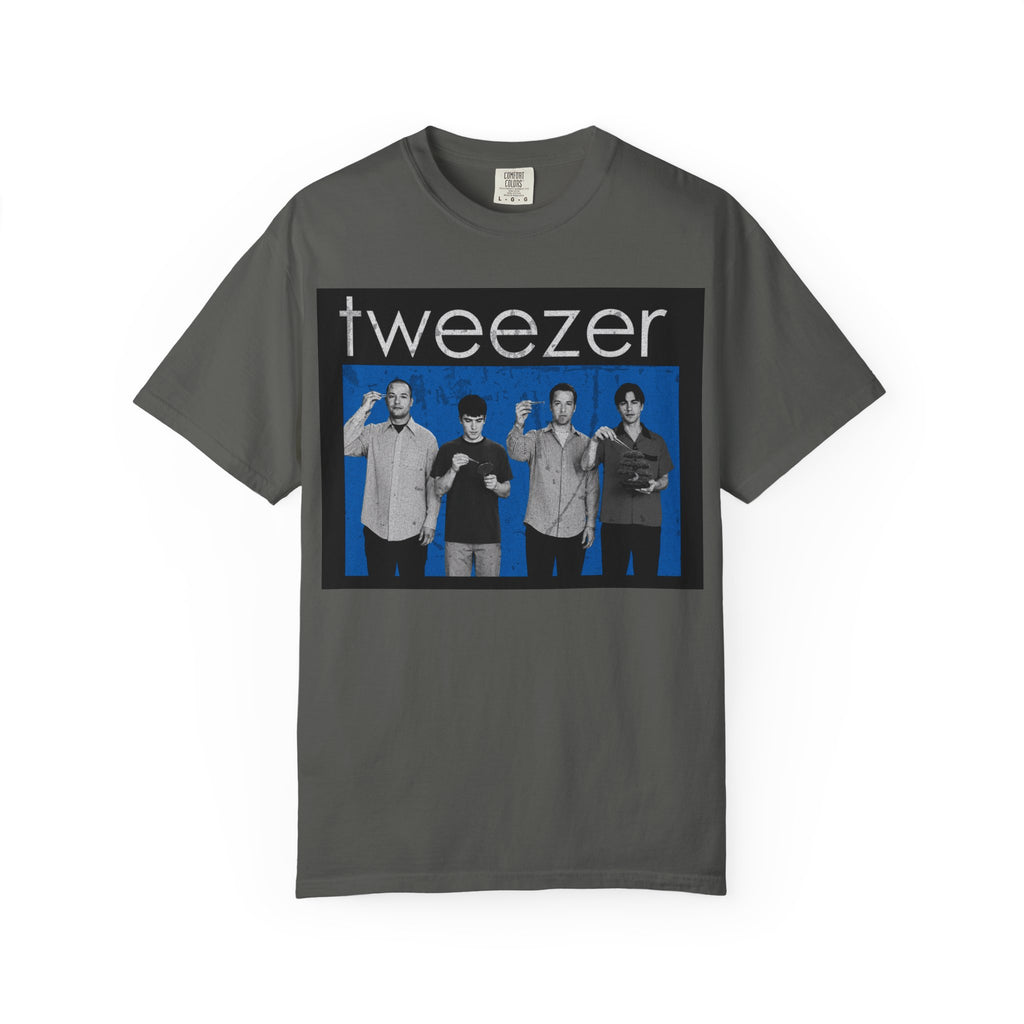 Funny Tweezer Shirt "Tweezer" Retro Music Parody Tee, 90s Alternative Graphic Shirt, Barber Gift, Esthetician Gift, Comfort Colors