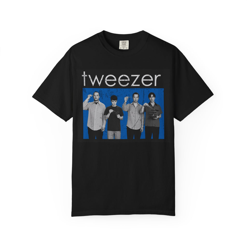 Funny Tweezer Shirt "Tweezer" Retro Music Parody Tee, 90s Alternative Graphic Shirt, Barber Gift, Esthetician Gift, Comfort Colors