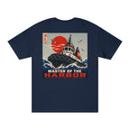 Tugboat Shirt | Master of the Harbor Tee | Japanese Maritime Art T-Shirt | Harbor Captain Gift | Tug Boat Crew Back Print Shirt
