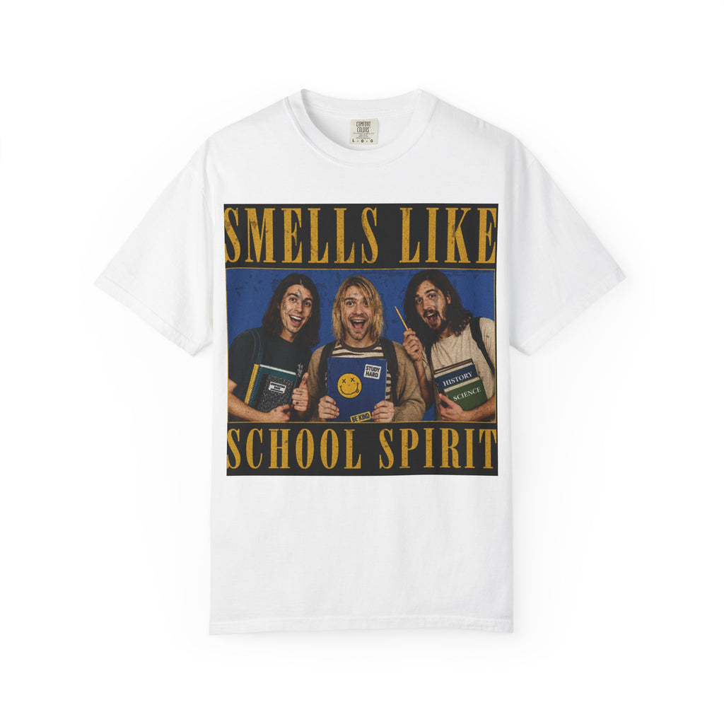 Back to School Shirt "Smells Like School Spirit" Funny 90s Grunge Tee, Retro Student Shirt, Teacher Gift, Vintage School Graphic Tee