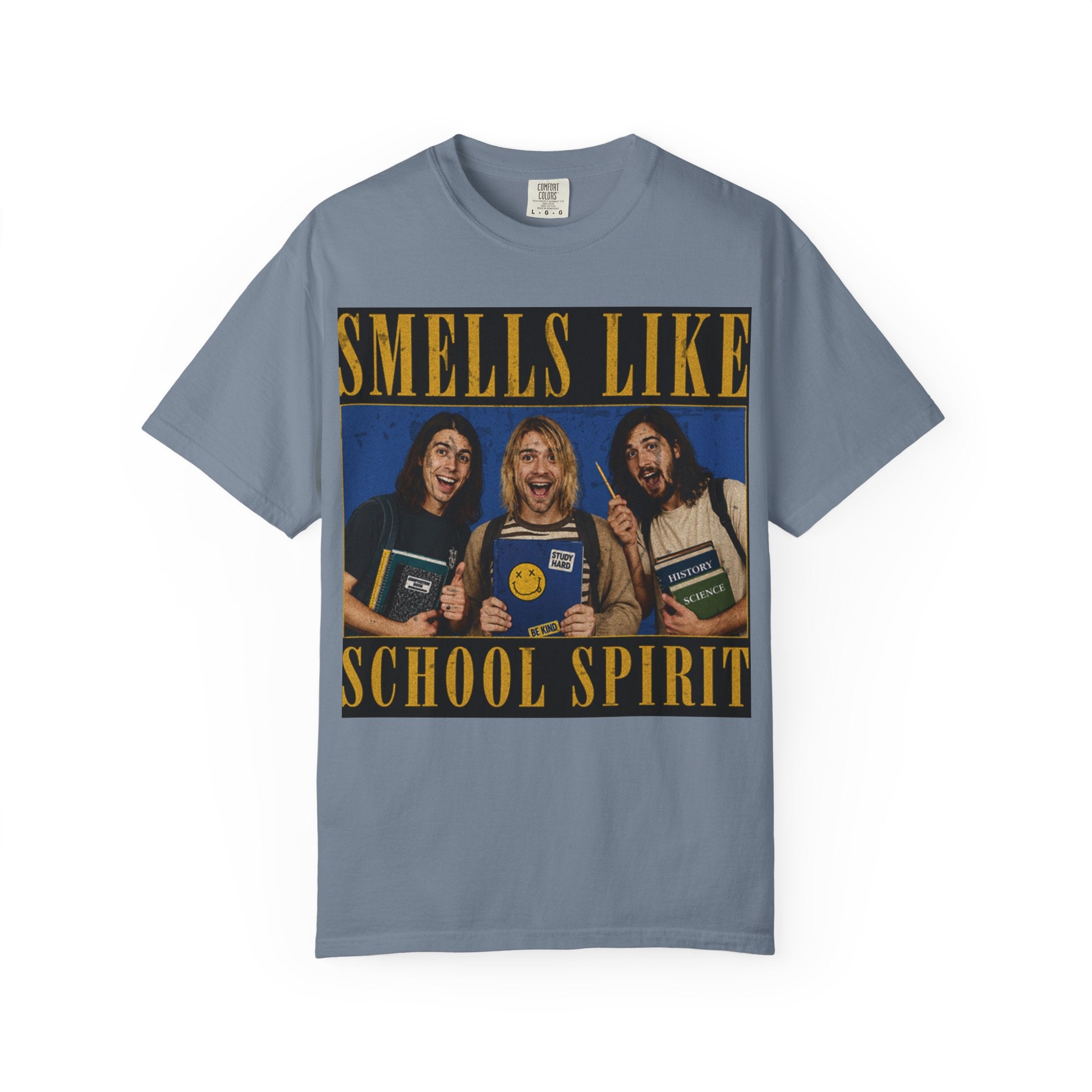 Back to School Shirt "Smells Like School Spirit" Funny 90s Grunge Tee, Retro Student Shirt, Teacher Gift, Vintage School Graphic Tee
