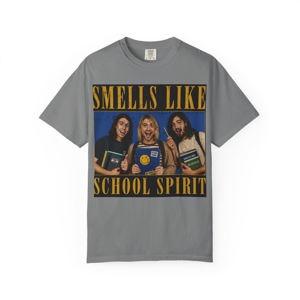Back to School Shirt "Smells Like School Spirit" Funny 90s Grunge Tee, Retro Student Shirt, Teacher Gift, Vintage School Graphic Tee